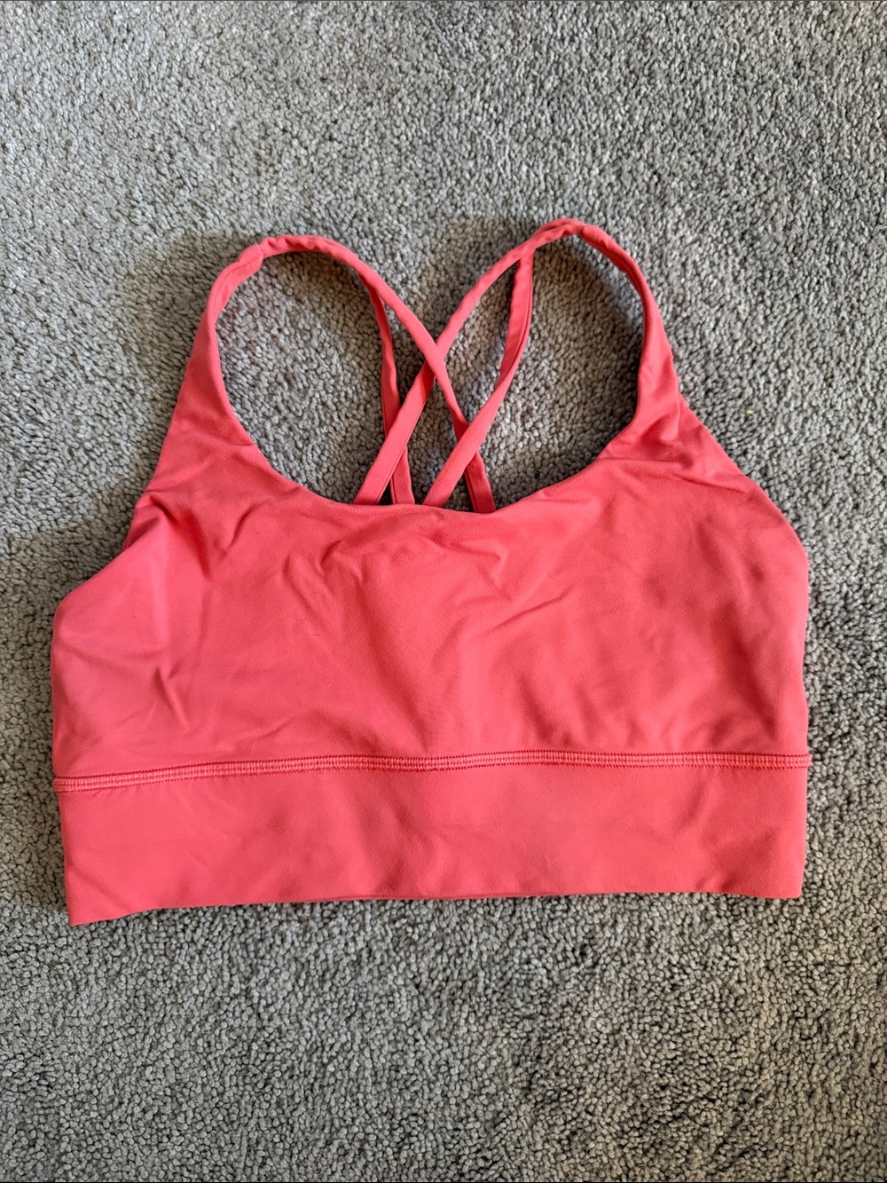 Lululemon Energy Longline Bra - Coral